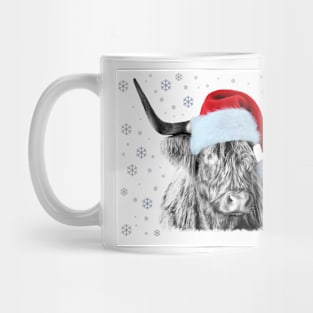 Cladich Highland Christmas Cow Mug